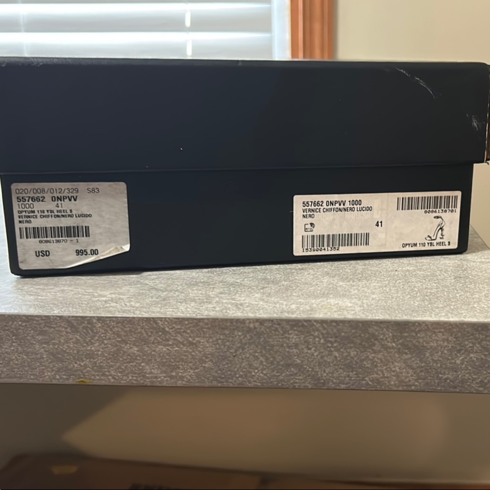 Saint Laurent Black Box Opyum 110 Ysl heels worn twice and good condition - Picture 2 of 14